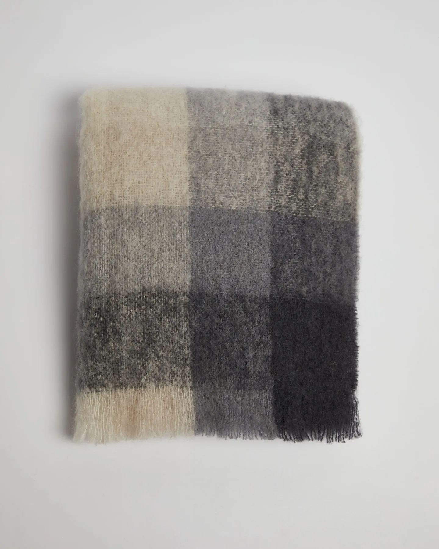 Foxford Classic Check Mohair Throw