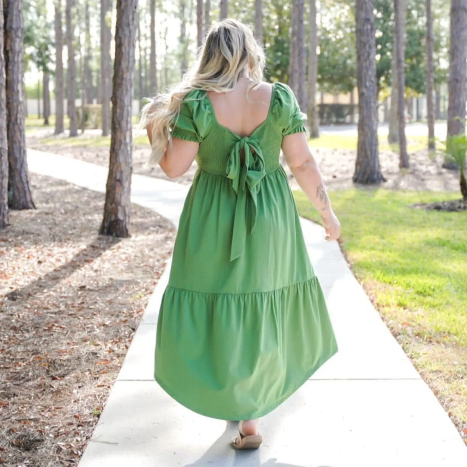 Gerafftes Midikleid - Meadow