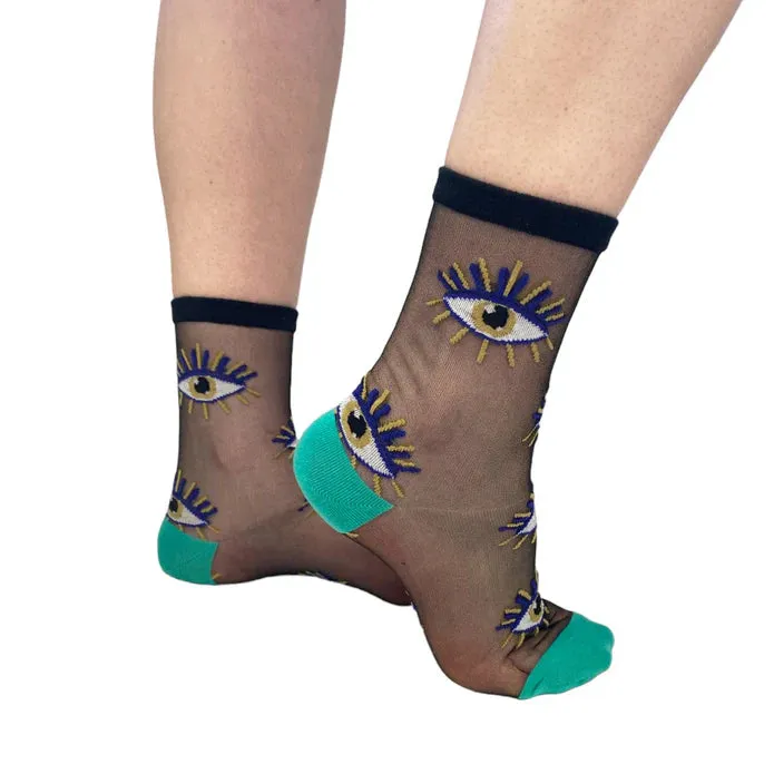 Glimmer Eye Sheer Socks