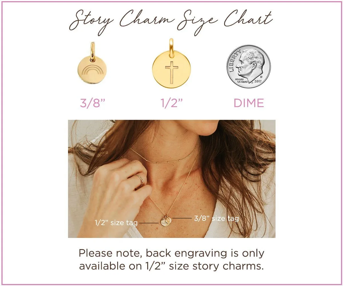 Gold Engravable Paw Print Circle Tag
