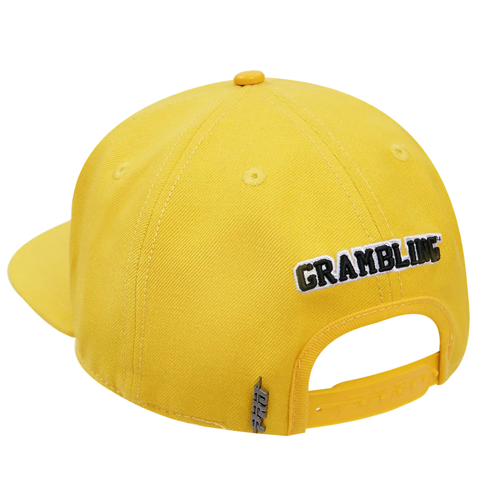 GRAMBLING STATE UNIVERSITY CLASSIC UNISEX WOOL SNAPBACK HAT (YELLOW)