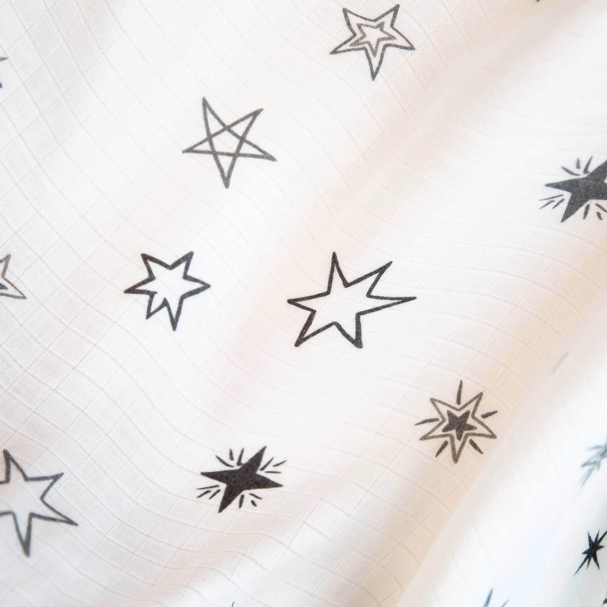 Grey Star Bamboo Breastfeeding Cover