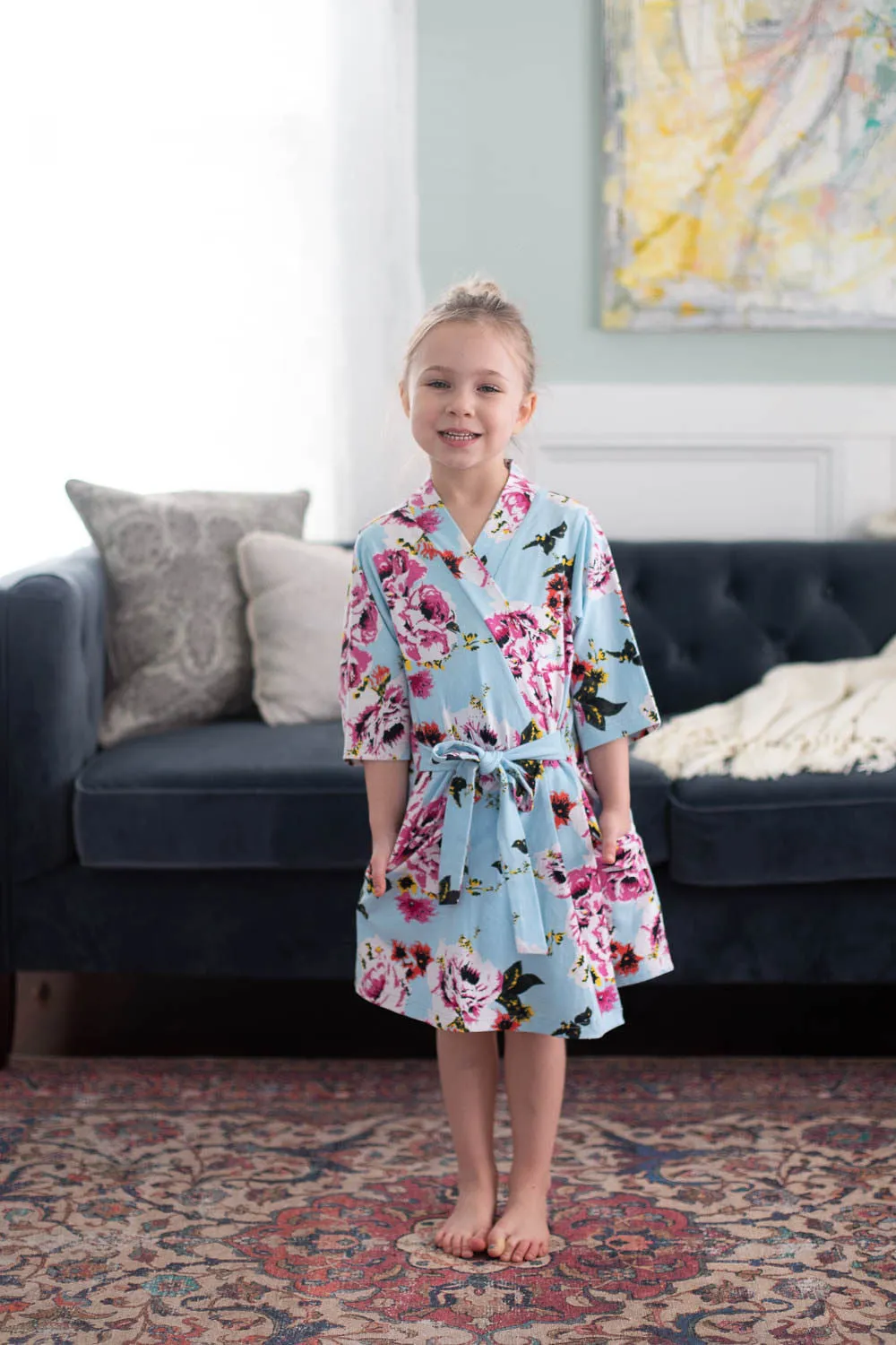Isla Girl & Mommy Robe & Swaddle Blanket Set