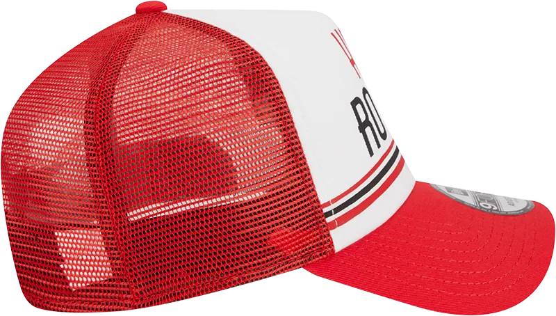 Men's Houston Rockets 9FORTY Stacked Trucker Adjustable Cap