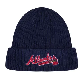 MLB ATLANTA BRAVES CLASSIC CORE UNISEX BEANIE (MIDNIGHT NAVY)