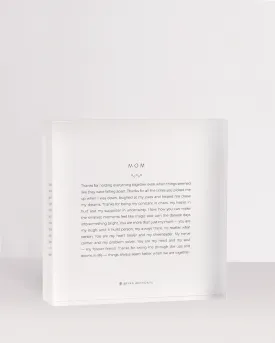 Mom — Mini Mantra Block
