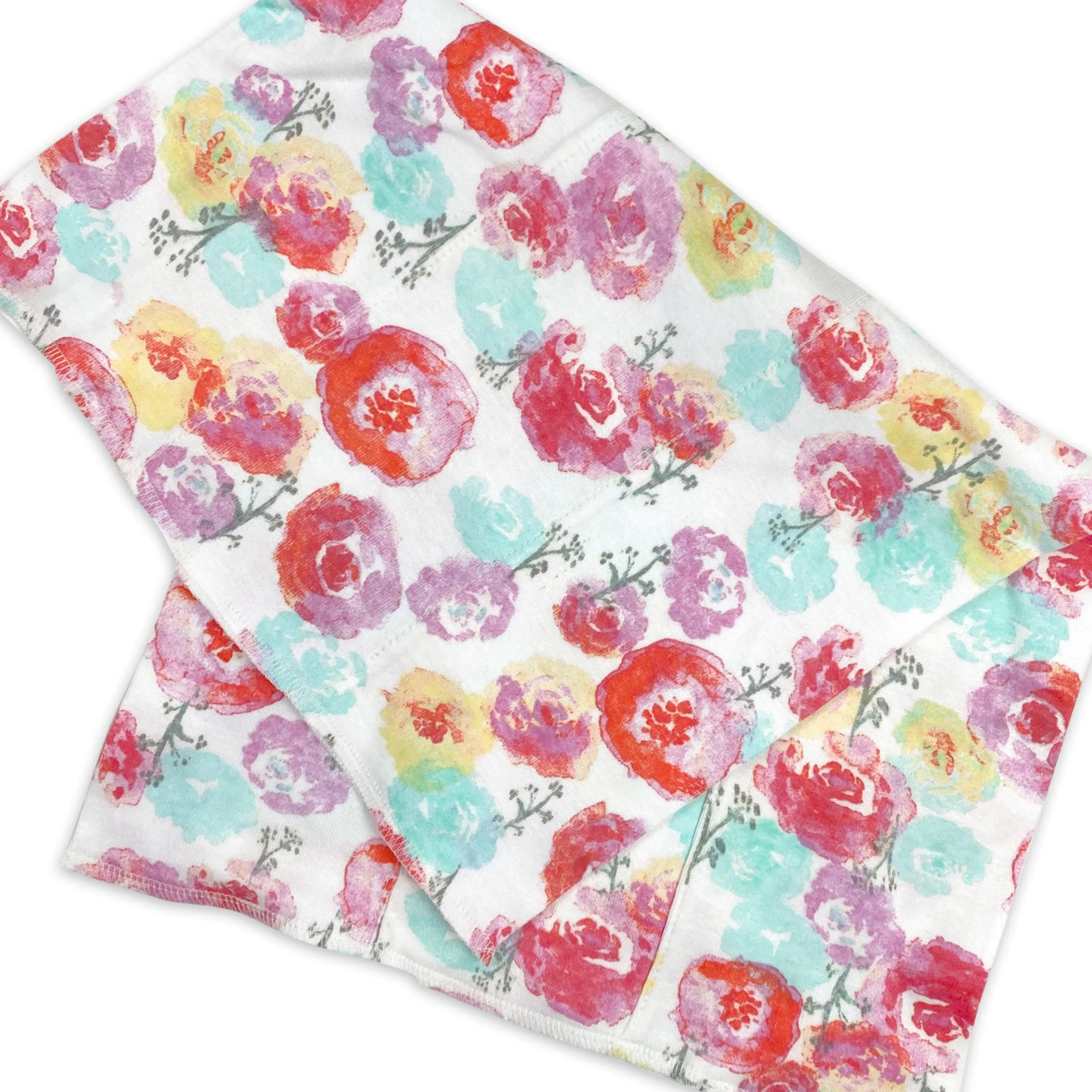 Multipack Organic Cotton Knit Tri-fold Burp Cloths