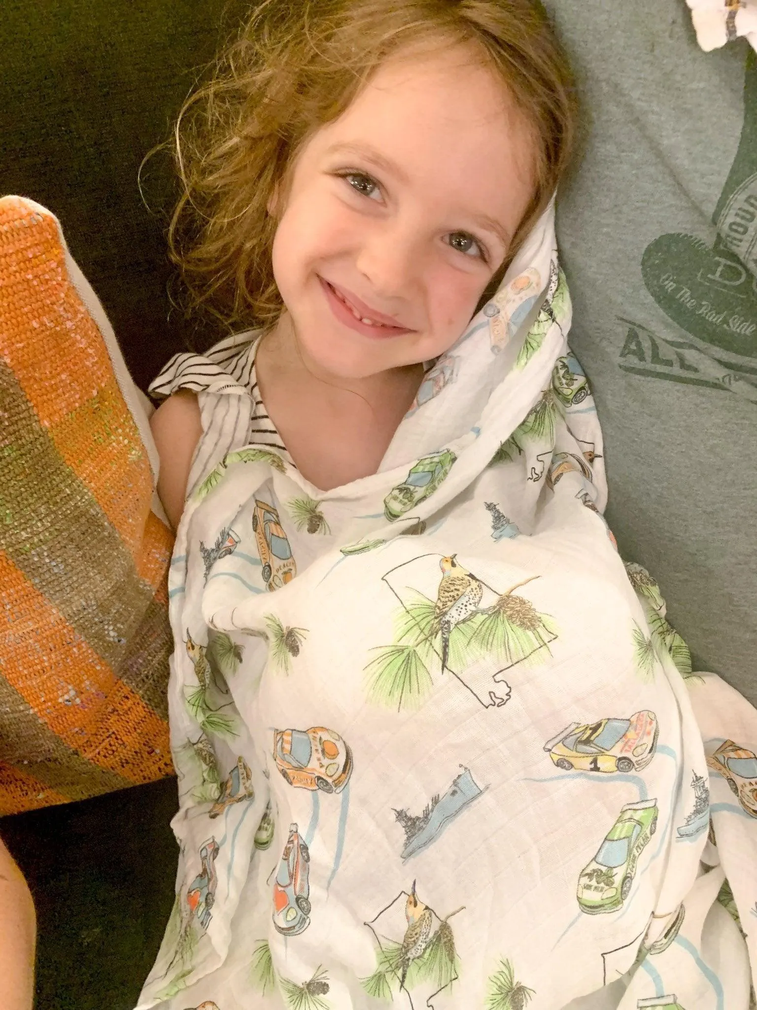 Muslin Swaddle Baby Blanket: Alabama