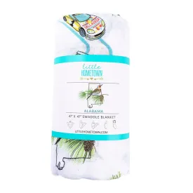 Muslin Swaddle Baby Blanket: Alabama