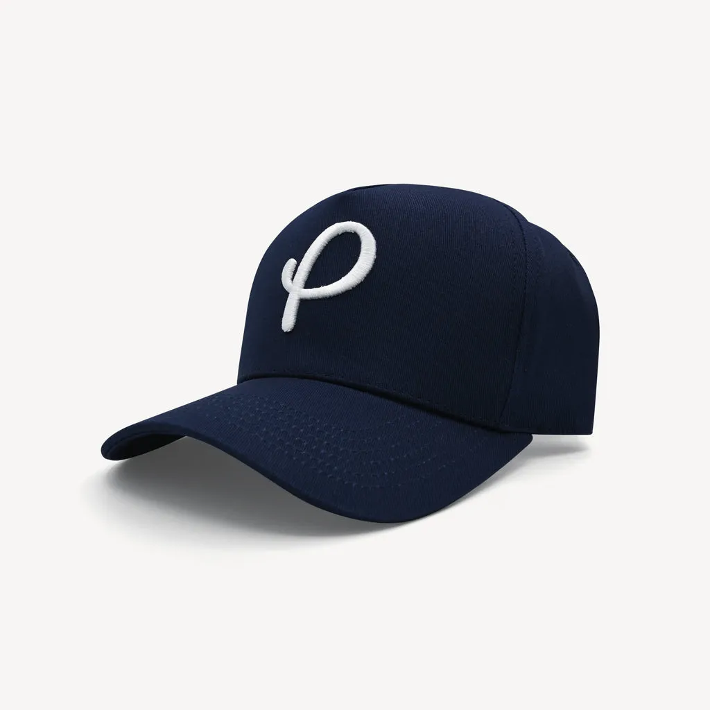 Navy P Logo Snapback
