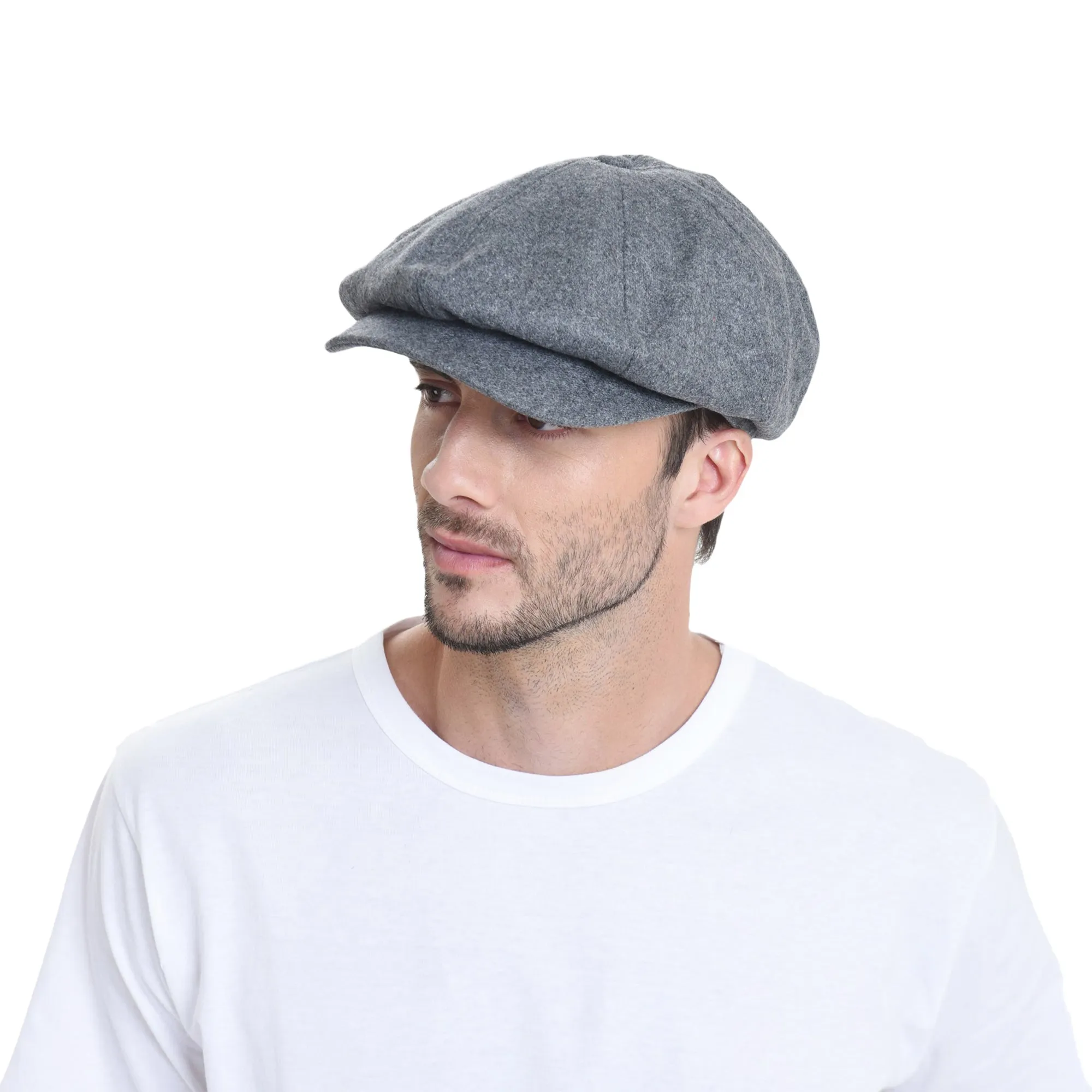 Newsboy Hat Wool Felt Simple Gatsby Ivy Cap SL3458