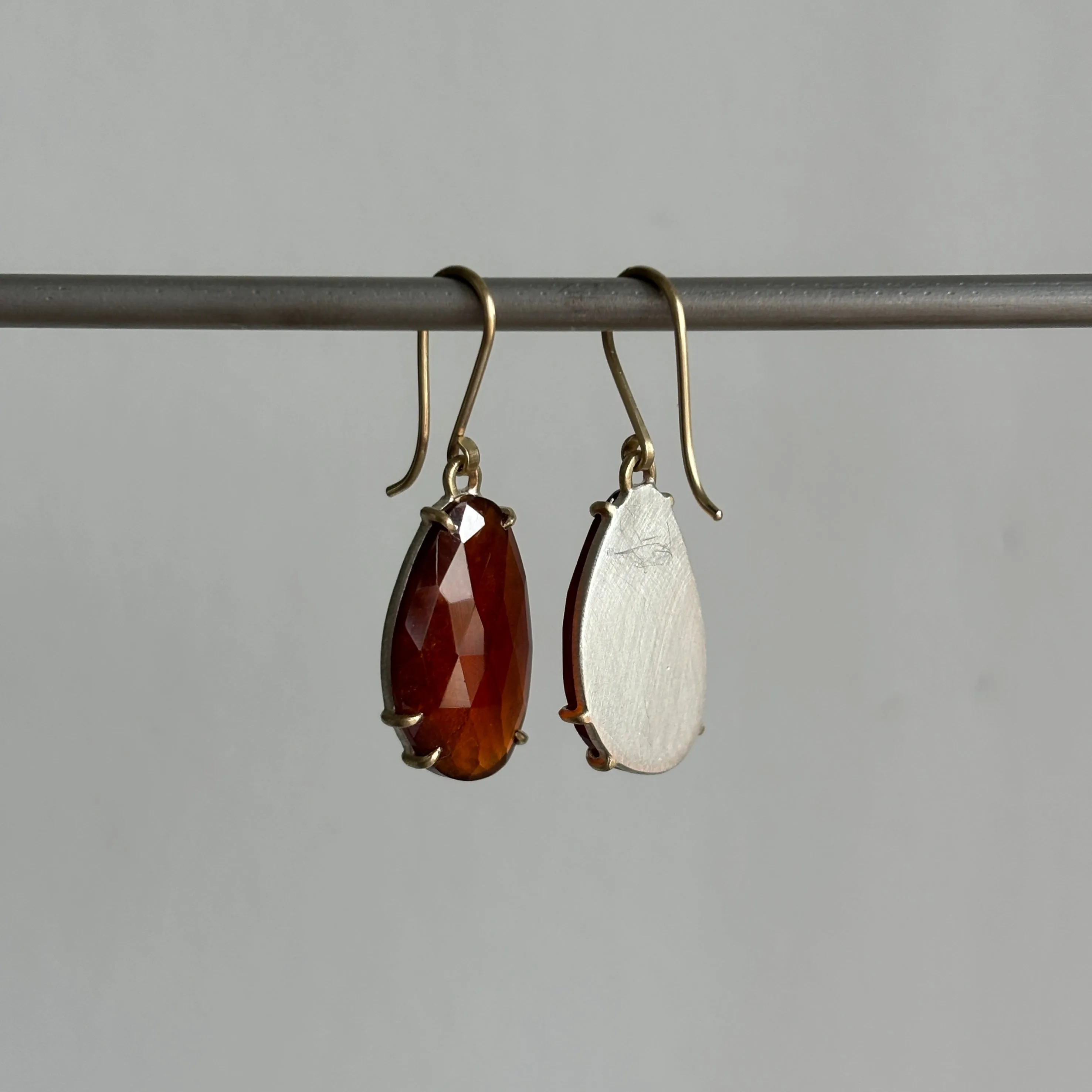 Orange Spessartite Garnet Vanity Earrings