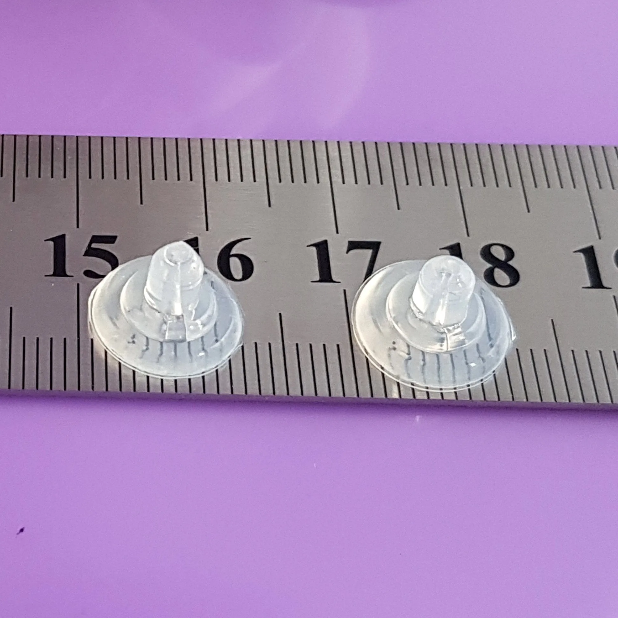 Silicone Large Butterflies White Gold 18ct Inserts | WG8-009L | Jewellery Making Supply