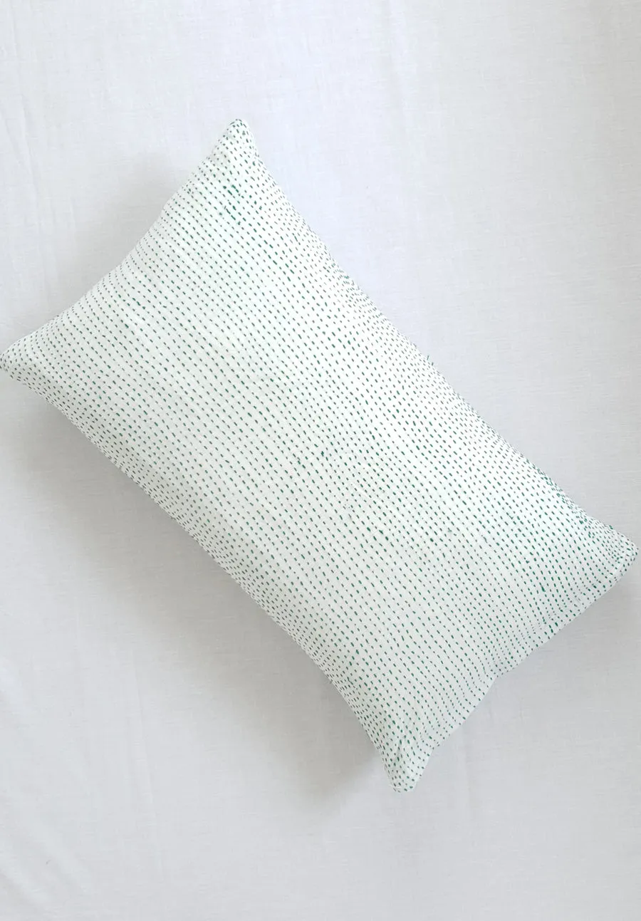 Āsima  |  Blue Kantha Stitch Cushion