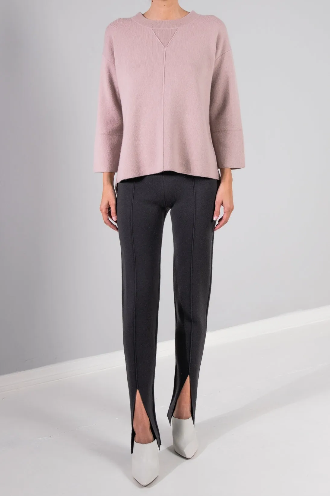 SLIM PANT WITH FRONT SLIT