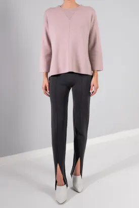 SLIM PANT WITH FRONT SLIT
