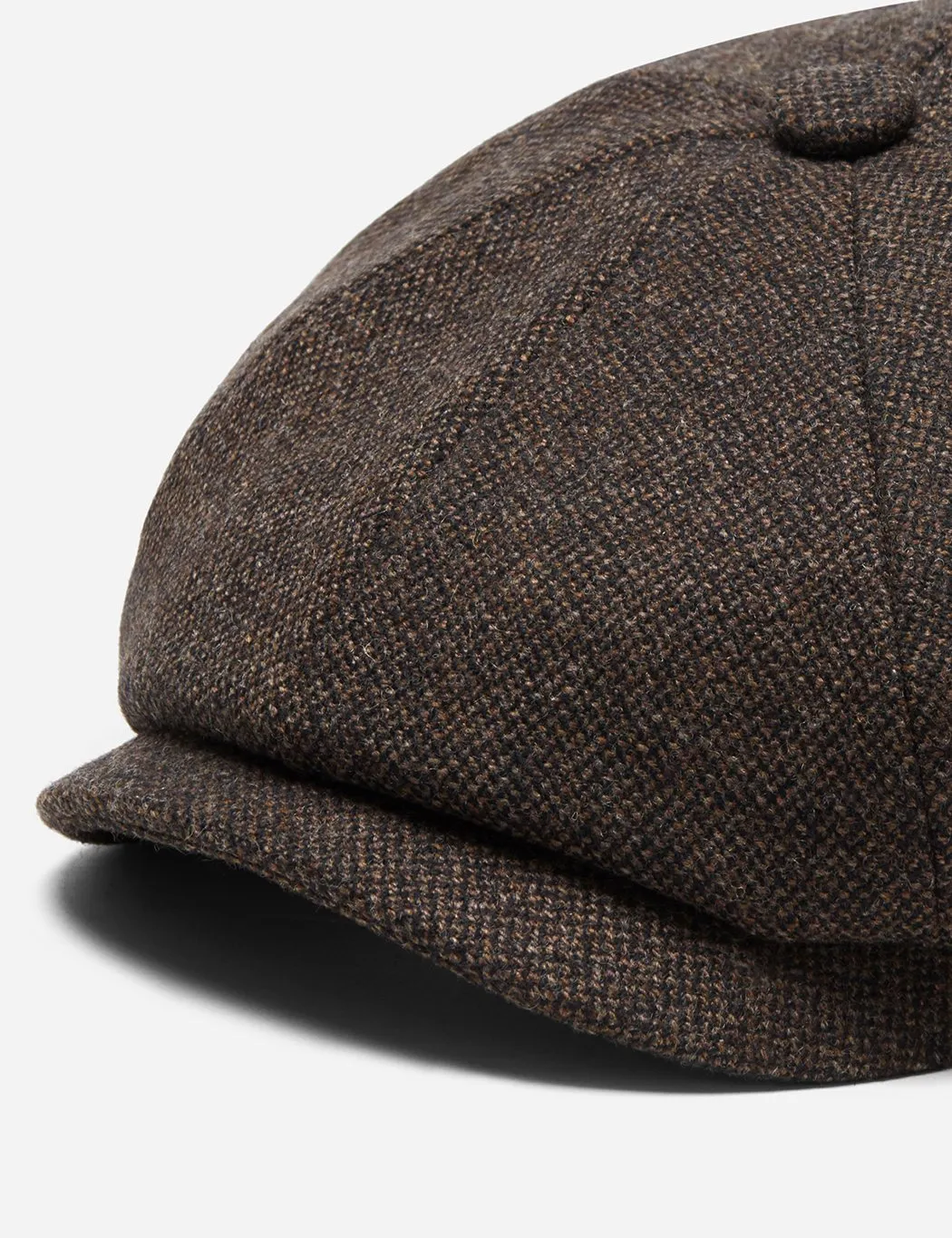 Stetson Hatteras Donegal Newsboy Cap (Wool Mix) - Brown