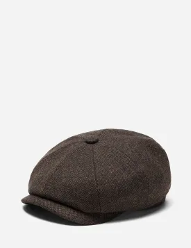 Stetson Hatteras Donegal Newsboy Cap (Wool Mix) - Brown
