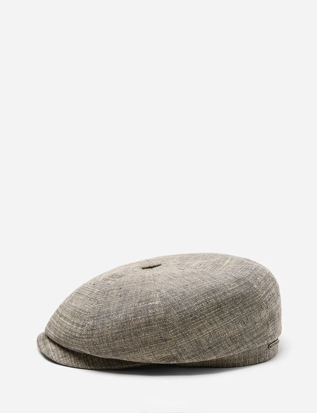 Stetson Hatteras Yarnell Newsboy Cap (Wool Mix) - Beige/Grey
