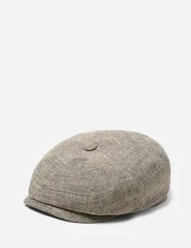 Stetson Hatteras Yarnell Newsboy Cap (Wool Mix) - Beige/Grey