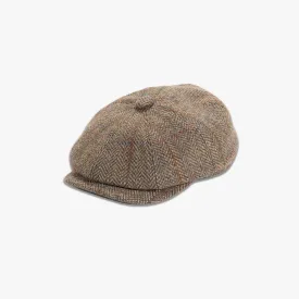 Tweed Newsboy Cap in Green