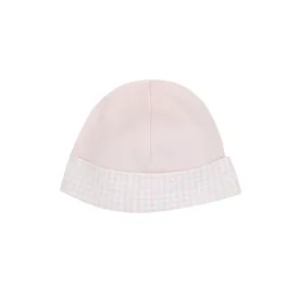 Vichy Details Embroidery and Printed Hat | Baby Girl
