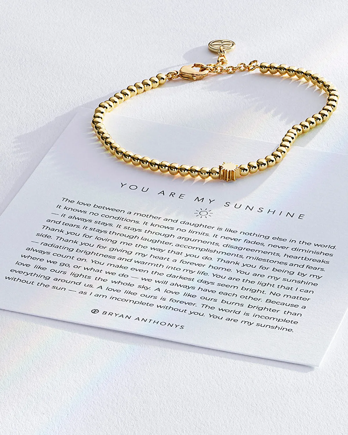You Are My Sunshine Beaded Icon Bracelet