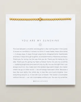 You Are My Sunshine Beaded Icon Bracelet