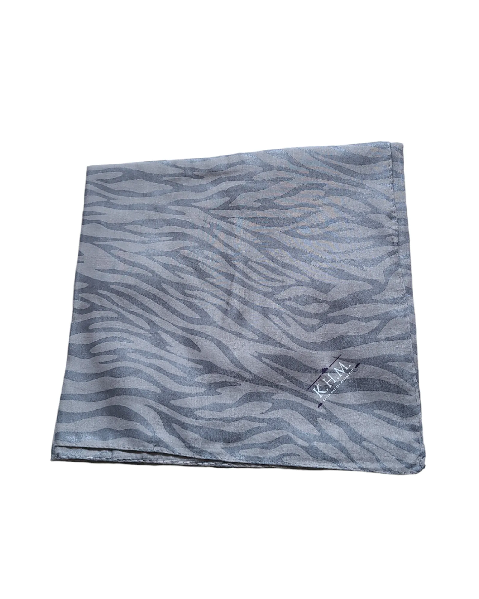 Zebra Striped Square Scarf
