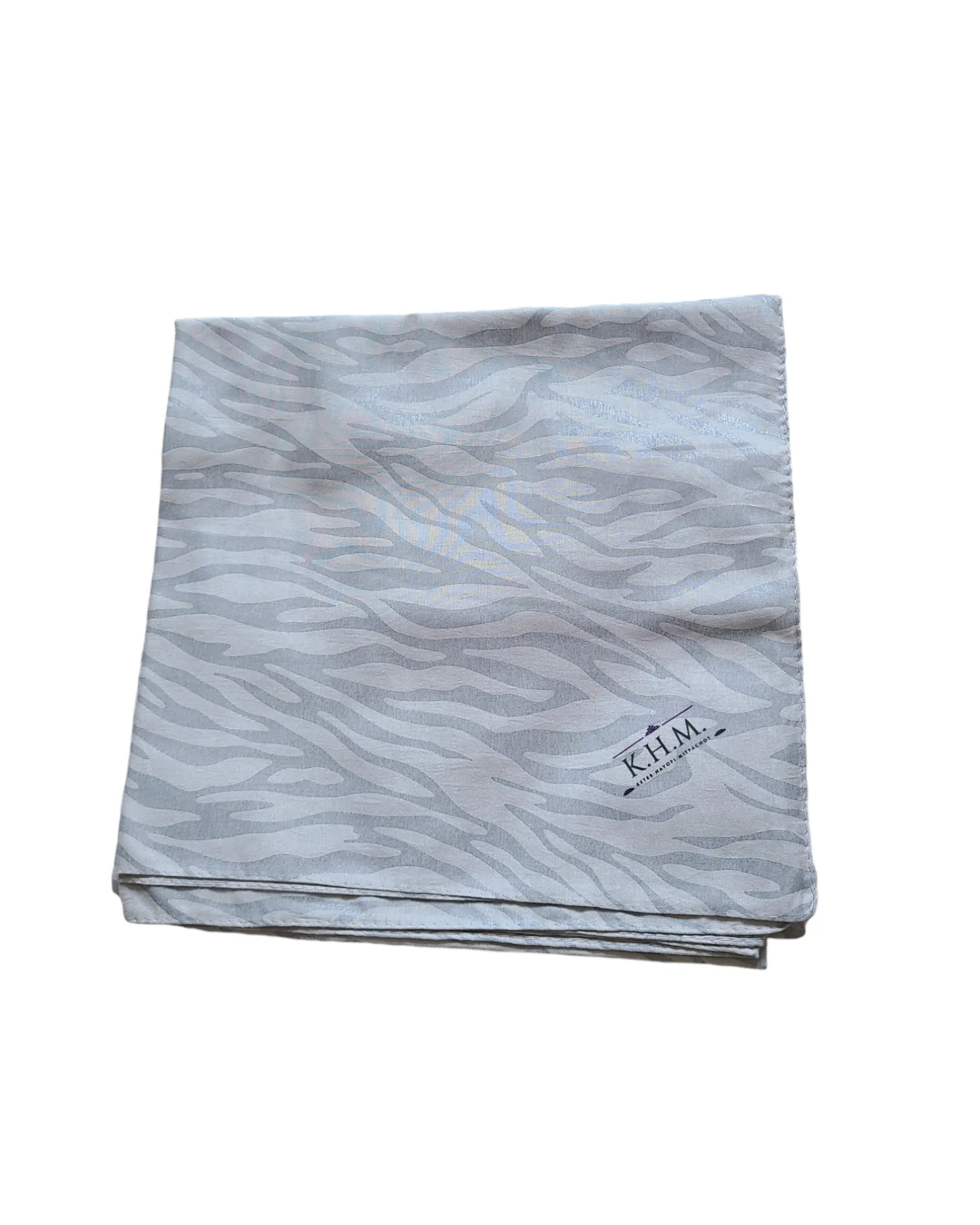 Zebra Striped Square Scarf